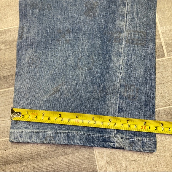 Ecko Unltd Jeans Mens 42x31 (40x31) Slim Straight Hip Hop Rap Streetwear Y2K AOP - Picture 15 of 16